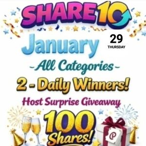 SHARE 10 Thursday 1-29-26 Daily Share Grup 2-Winners 100 Shares Host Giveaway